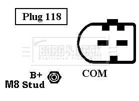 BORG & BECK Генератор BBA2524